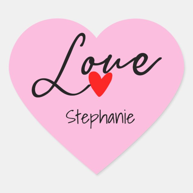 Happy Valentines Day Love Stickers Cute Stickers (Front)