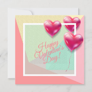 Happy Valentine's Day Lovely Elegant Greeting Holiday Card