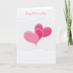 Happy Valentine's Day Lovely Elegant Greeting Holiday Card