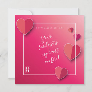 Happy Valentine's Day Lovely Elegant Greeting Holiday Card