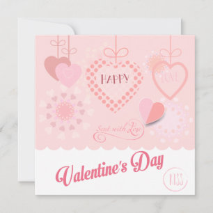 Happy Valentine's Day Lovely Elegant Greeting Holiday Card