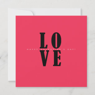 Happy Valentine's Day Lovely Elegant Greeting Holiday Card