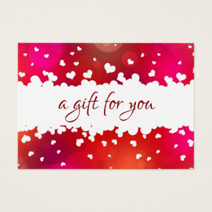 Happy Valentine's Day Lovely Hearts Gift Card