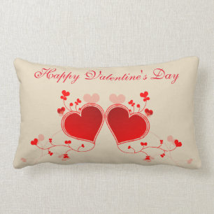 Happy Valentine's Day Lumbar Cushion