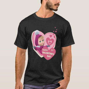Happy Valentine's Day Masha and the Bear 1 T-Shirt