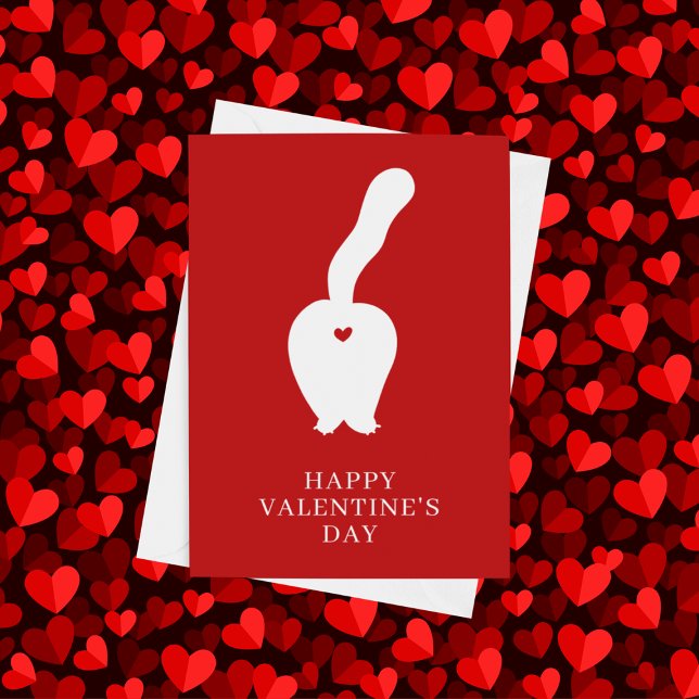 HAPPY VALENTINE'S DAY Me & My Cat Holiday Card (Creator Uploaded)