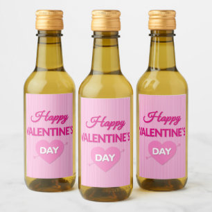 Happy Valentine's Day Mini Wine Label Set