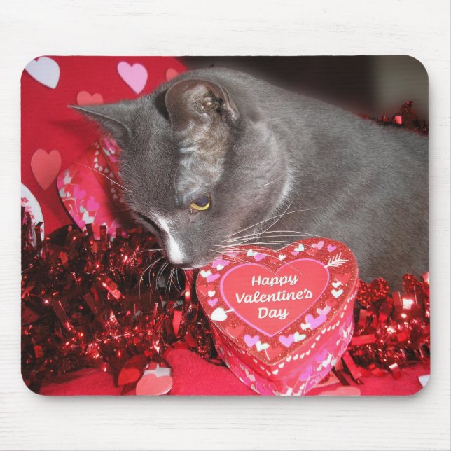 "Happy Valentine's Day!" Mouse Mat (Front)