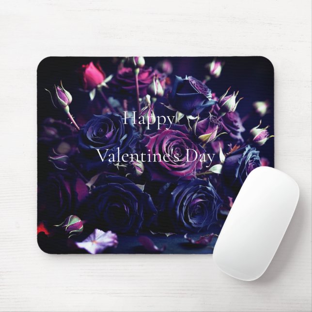 Happy Valentine's Day Mouse Mat (With Mouse)