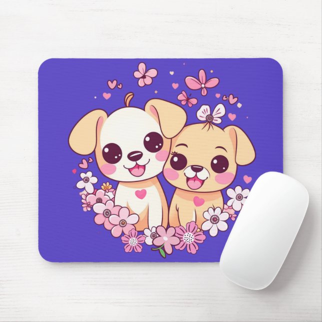 Happy Valentine's Day! Mouse Mat (With Mouse)