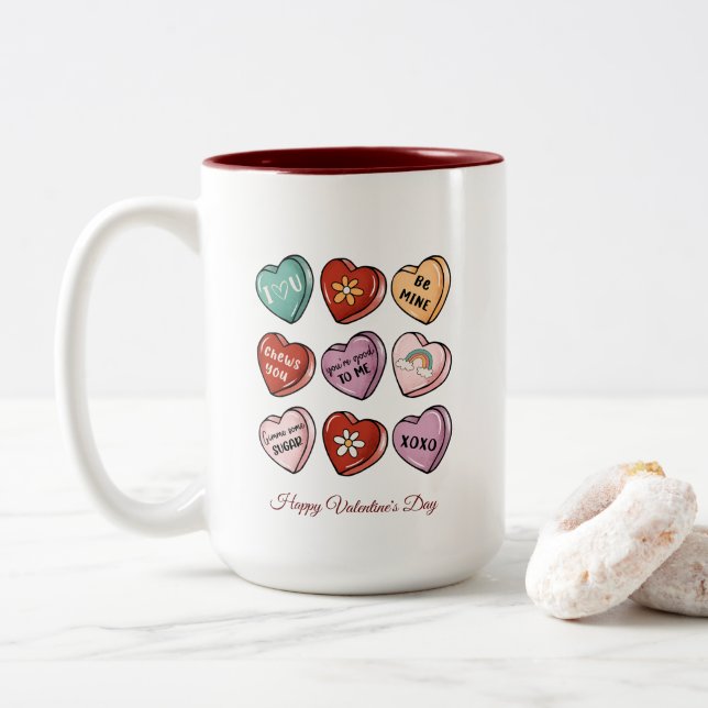 Happy Valentine's Day Mug (With Donut)