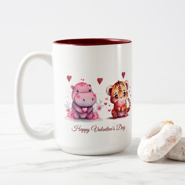 Happy Valentine's Day Mug (With Donut)