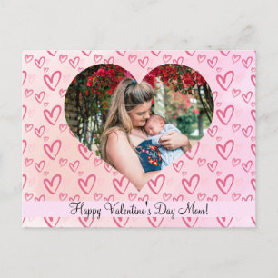 Happy Valentine's day mum Holiday Postcard