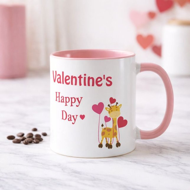 Happy Valentine's Day Mum Safari theme Mug (Creator Uploaded)