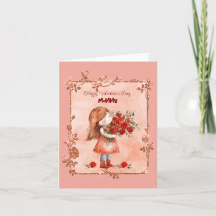 Happy Valentine's Day Mummy Holiday Card
