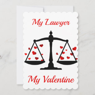Happy valentines day my lawyer holiday card