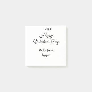 Happy Valentine's day name love simple year stylis Post-it Notes