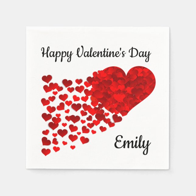 Happy Valentine's Day Napkin (Front)