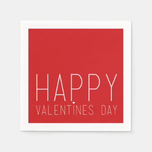 Happy Valentines Day Napkin