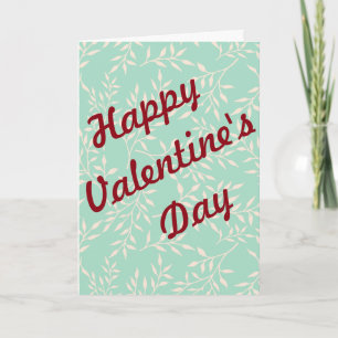 Happy Valentine's Day non-traditional Holiday Card