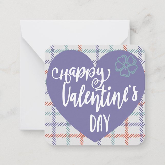 Happy Valentines Day Note Card (Front)