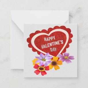 Happy Valentine's Day Note card: Card