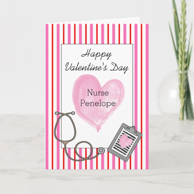 Happy Valentine's Day Nurse Card (Front)