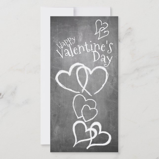 Happy Valentine's day on a chalk board (Front)