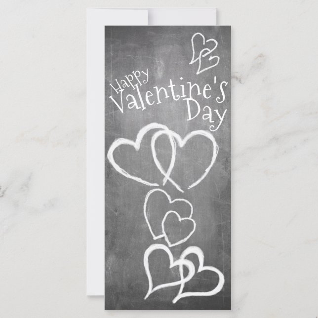 Happy Valentine's day on a chalk board (Front)