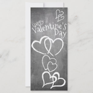 Happy Valentine's day on a chalk board