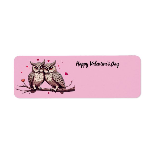 Happy Valentine's Day Owls (Front)