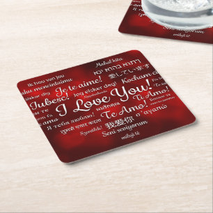 Happy Valentine's Day Paper Coaster