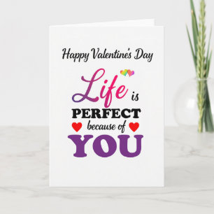 Happy Valentines Day Perfect Card