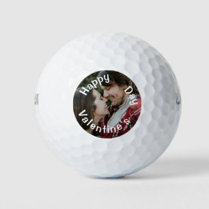 Happy Valentine's Day Personalised Custom Photo  Golf Balls