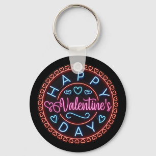 Happy Valentine's Day Personalised Design-67128 Key Ring