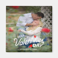 Happy Valentine's Day Personalised Magnet