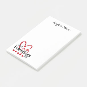 Happy Valentine's Day Personalised Post-it Notes