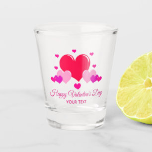 Happy Valentine's Day Personalised Shot Glass