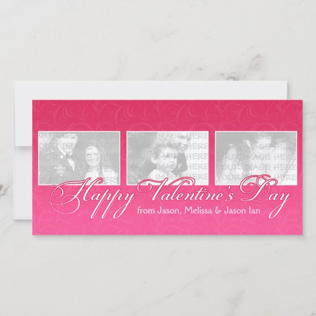 Happy Valentine's Day Photo Holiday Card (Front)