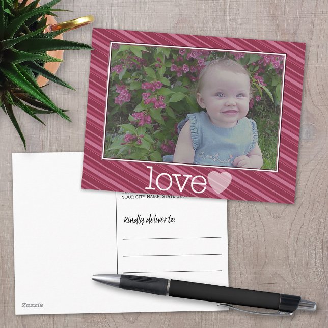 Happy Valentines Day Photo Holiday Postcard (Creator Uploaded)
