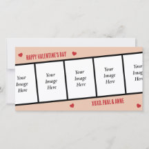 Happy Valentine's Day Photo Roll 5 Photos Custom