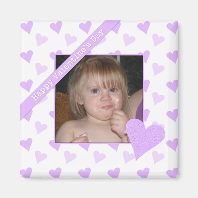 Happy Valentine's Day Picture Magnet (Front)