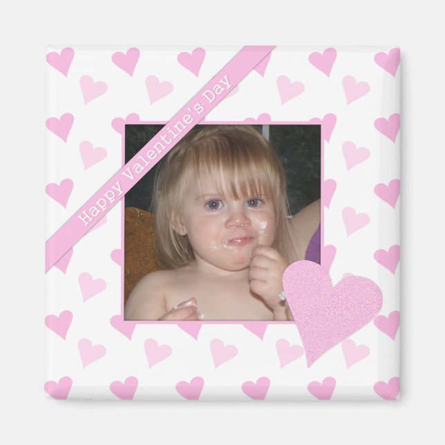 Happy Valentine's Day Picture Magnet (Front)