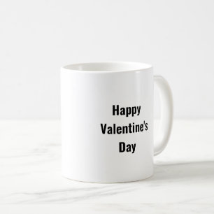 Happy Valentine's Day Pink heart Coffee Mug