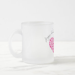 Happy Valentine's Day Pink Hearts Mug