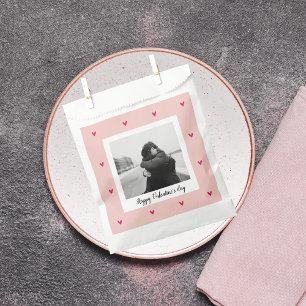 Happy Valentine's Day   Pink & Red Heart   Gift Favour Bags