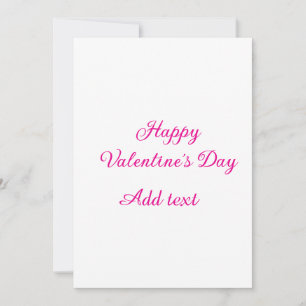 Happy Valentine's day pink text name message Invitation