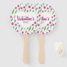 Happy Valentine's Day Pink Tulips