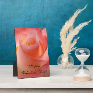 Happy Valentine's Day! plaques Pink Rose Love