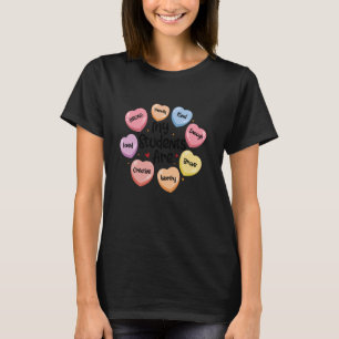 Happy Valentine's Day Positive Affirmations Hearts T-Shirt